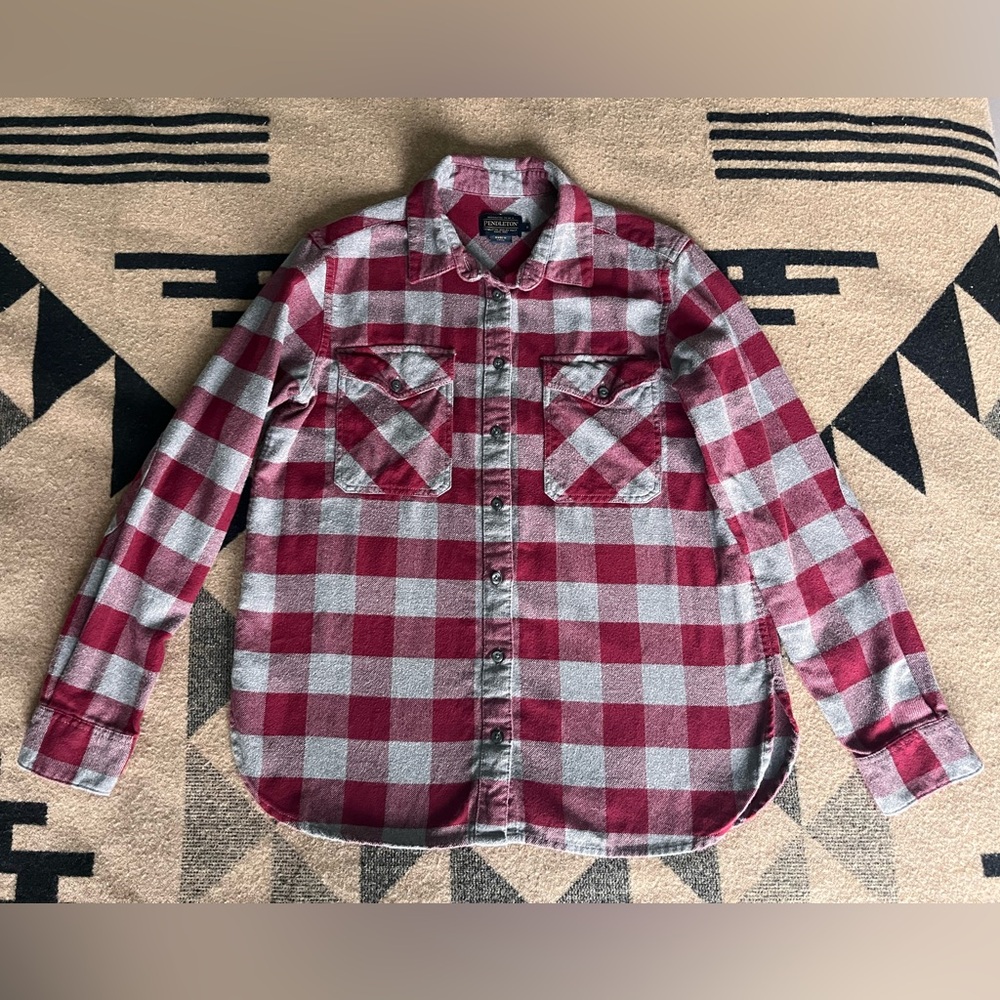 Pendleton Women’s Double-Brushed Cotton Flannel Shirt Women’s Small
